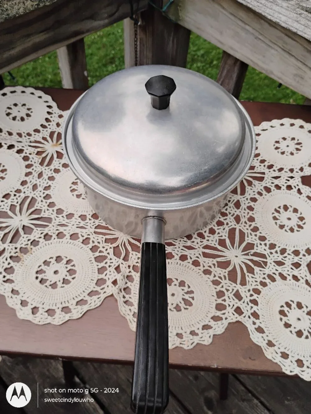 vintage Vita Craft anodized heavy gauge aluminum 1-quart sauce pan matching lid